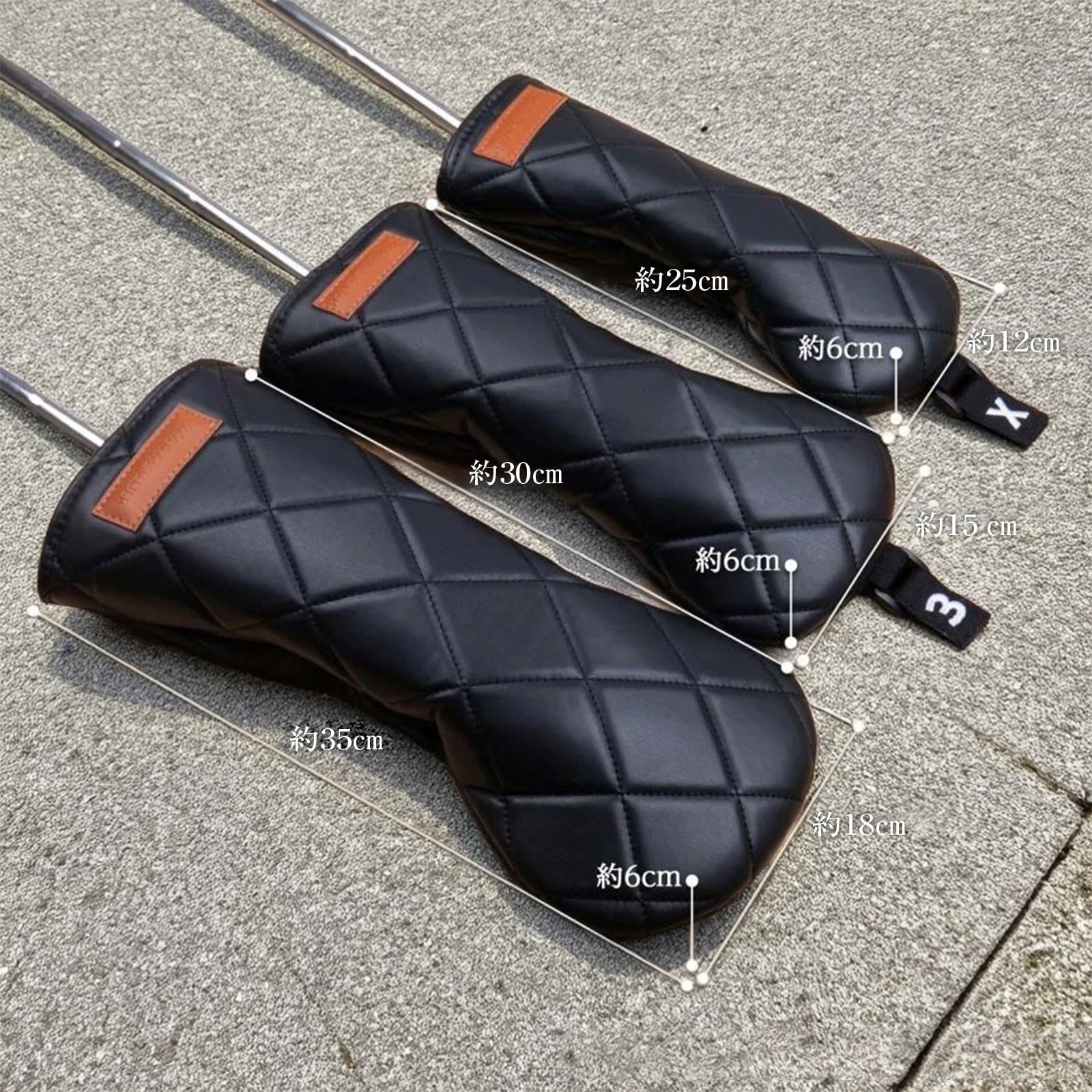 Amazon.co.jp: ヘッドカバー セット ドライバー ヘッドカバー ウッド